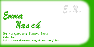 emma masek business card